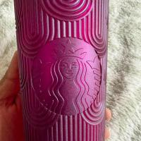 Vaso Starbucks Cold Cup Morado con Diseño de Arcos