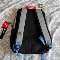 Mochila Puma Eclipse Floral Gris y Negro