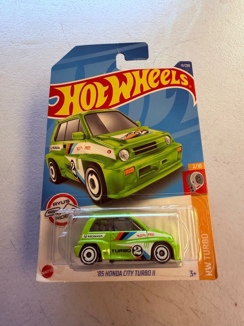 Hot Wheels 85 Honda City Turbo II HW Turbo Verde 13/250 2/10