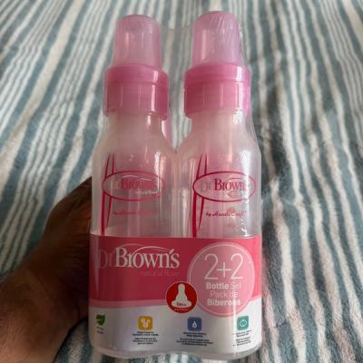 Pack de Biberones Dr. Brown's Natural Flow 2+2 Rosa 0m+