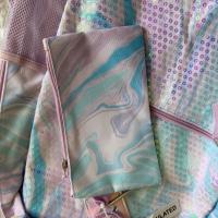 Set de Mochila con Estampado Marmolado y Lentejuelas