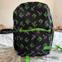 Mochila Minecraft Creeper y Pico