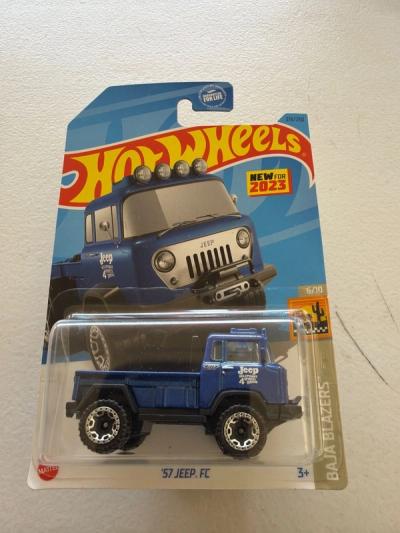 Hot Wheels '57 Jeep FC Baja Blazers 2023 Azul