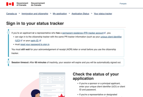 citizenship status tracker