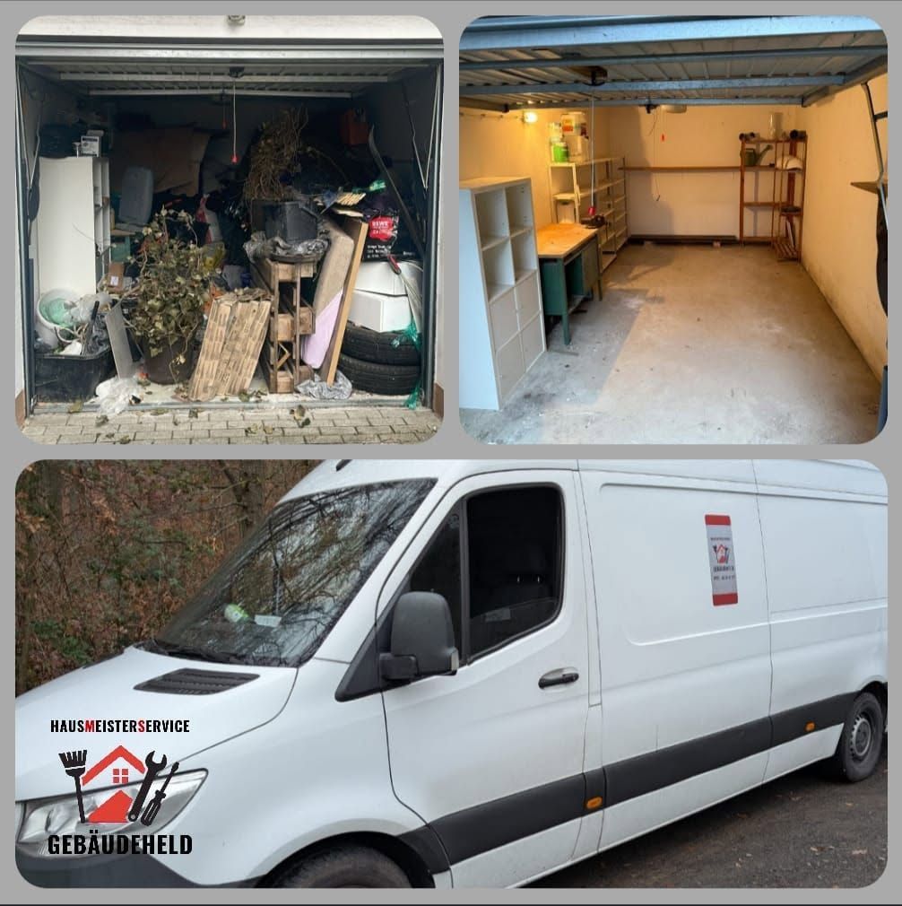 Garage komplett entrümpelt