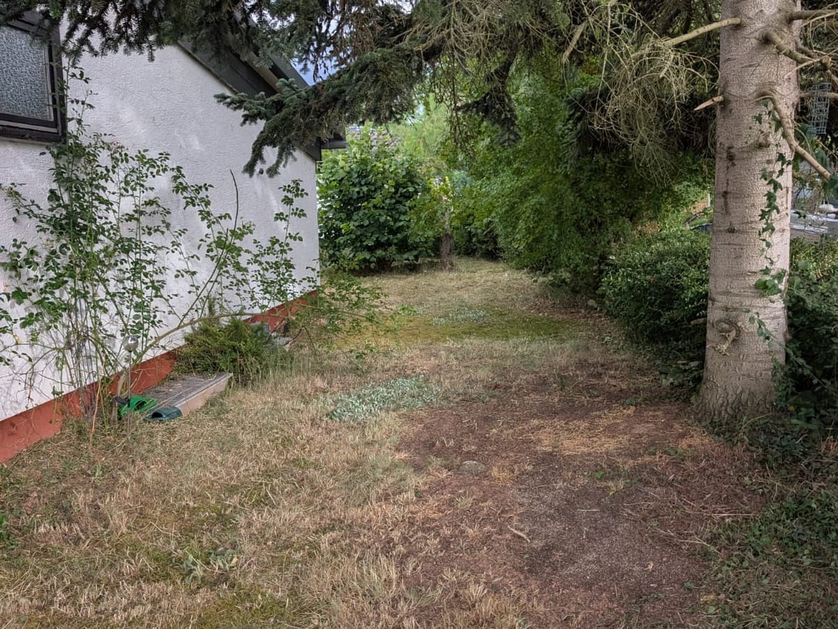 Gepflegter Garten nach dem Einsatz von Gebäudeheld