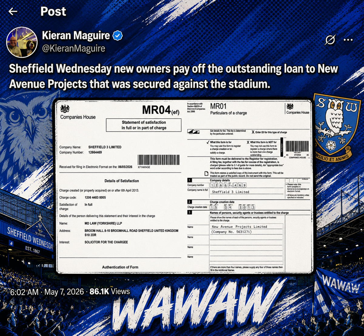 Kieran Maguire Tweet