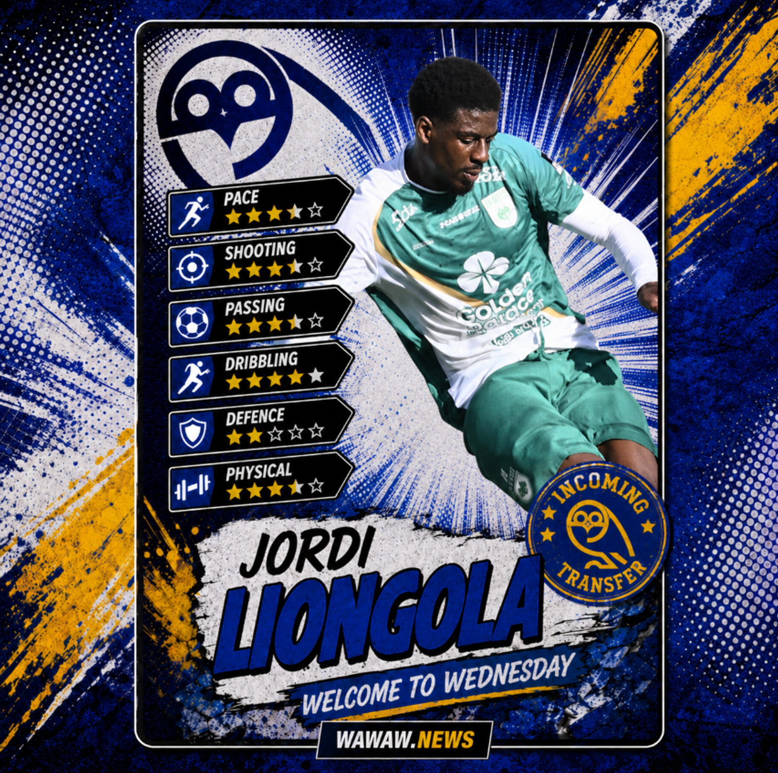 Sheffield Wednesday complete signing of Jordi Liongola