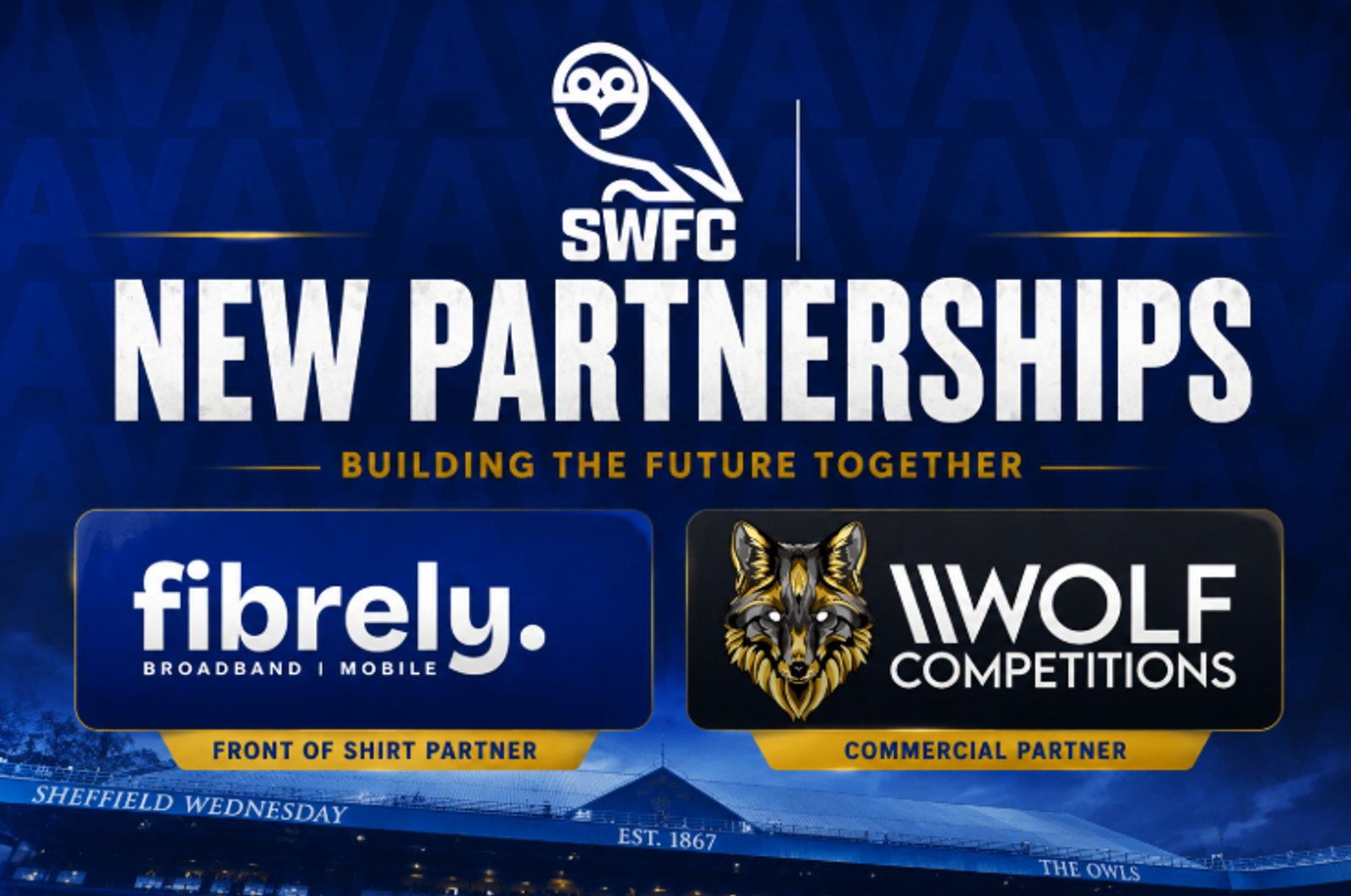 Sheffield Wednesday confirm Fibrely as new front-of-shirt partner