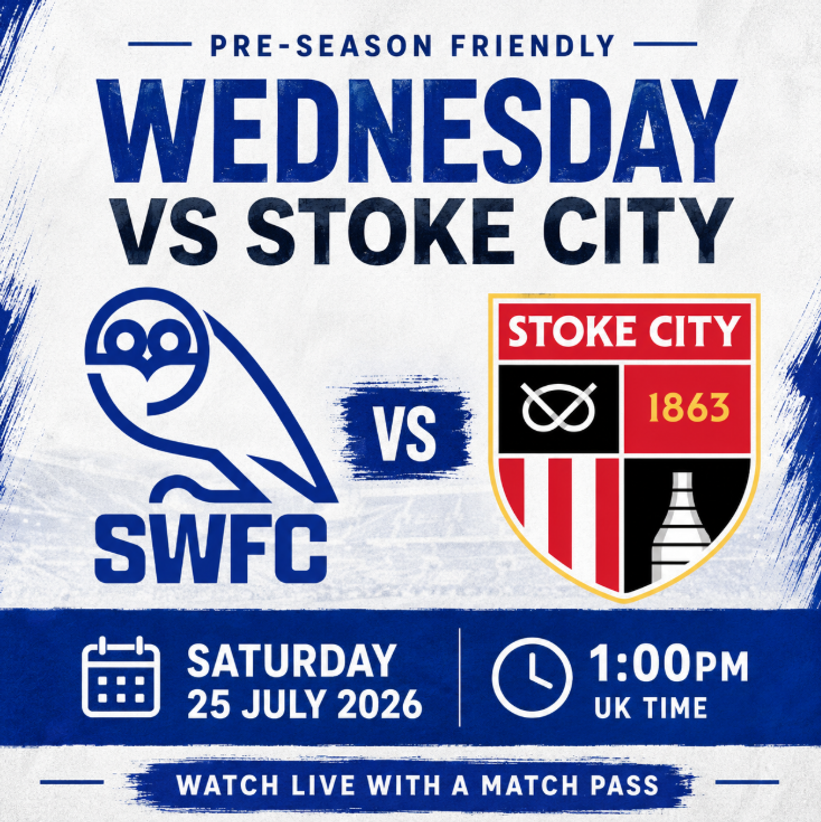 Match passes available for Sheffield Wednesday’s Stoke City friendly