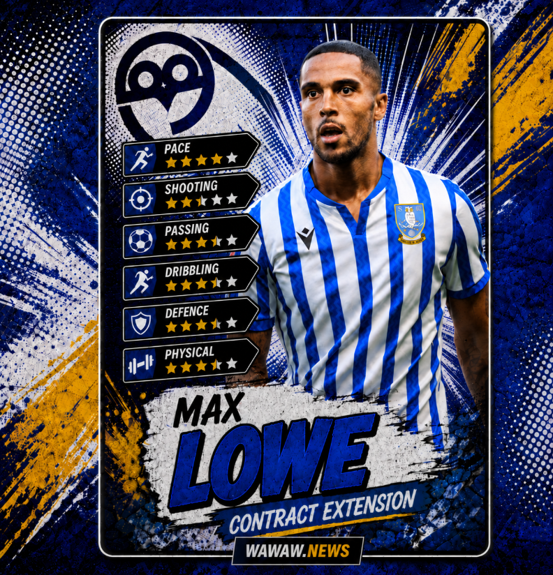 Max Lowe signs new Sheffield Wednesday deal as Owls rebuild continues