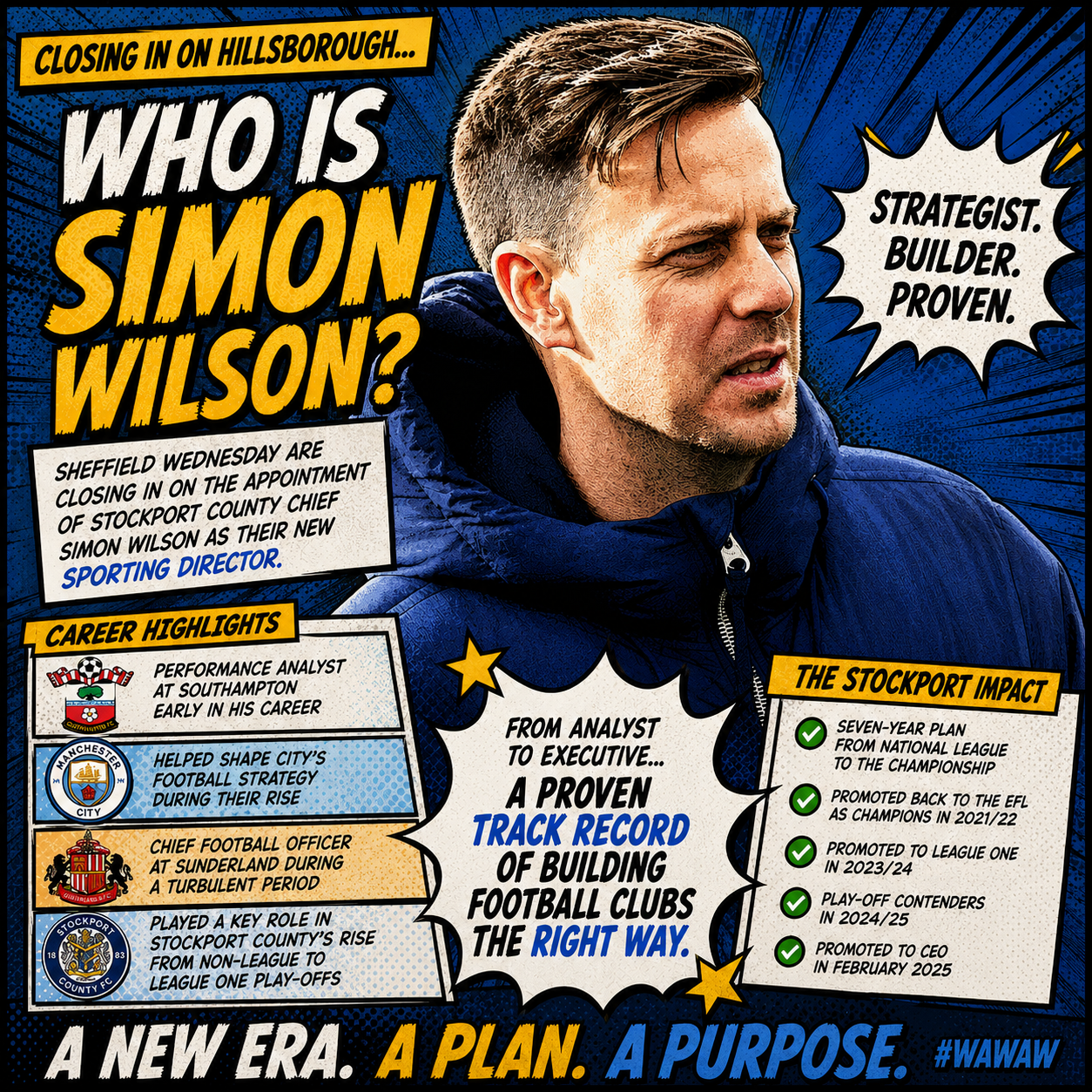 Who is Simon Wilson? The strategy-driven football executive close to Sheffield Wednesday move
