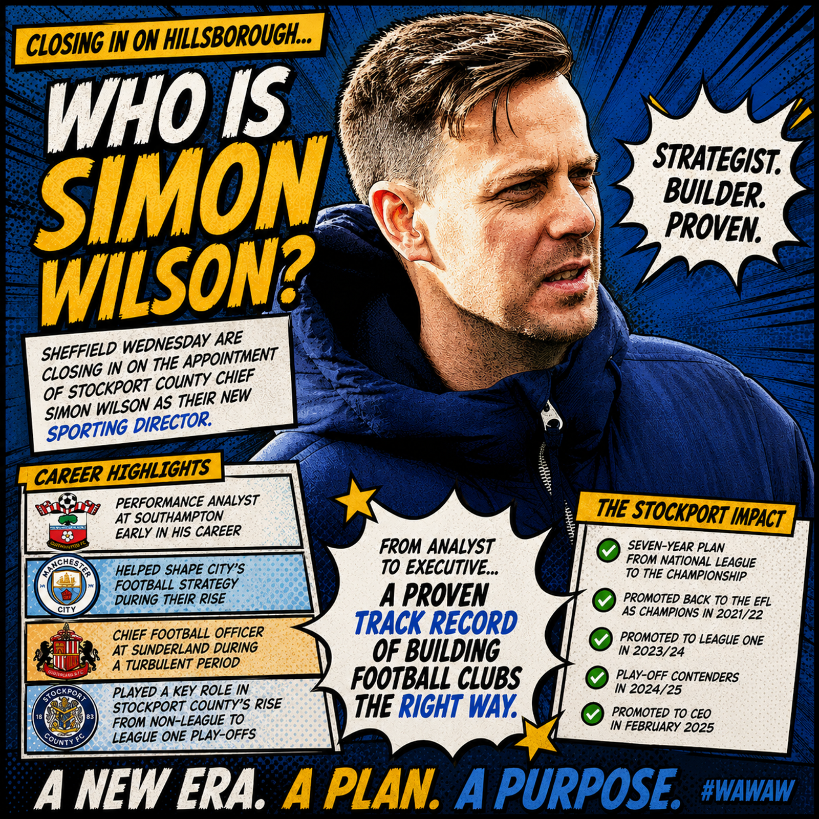 Who is Simon Wilson? The strategy-driven football executive close to Sheffield Wednesday move