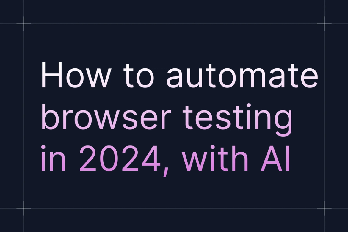 Picture - How to automate browser testing with AI