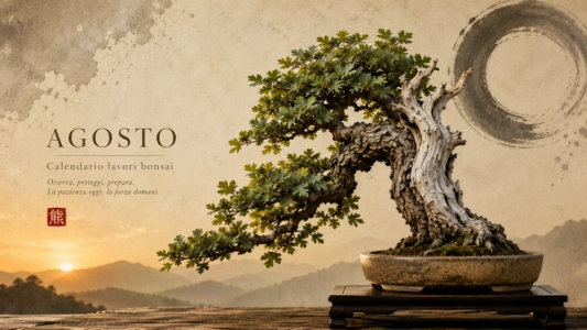 Calendario Bonsai di Agosto