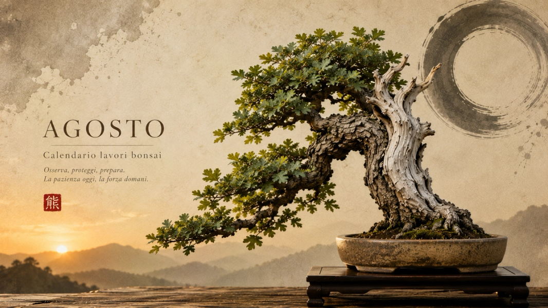 Calendario Bonsai di Agosto