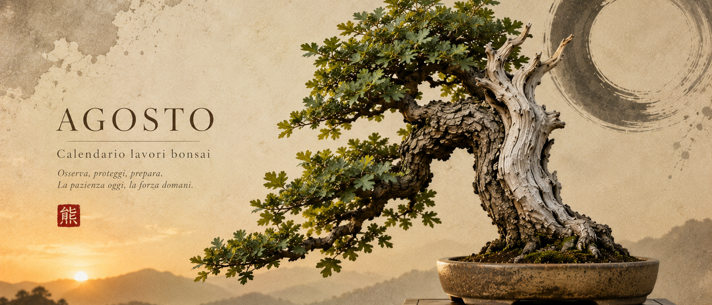 Calendario Bonsai di Agosto