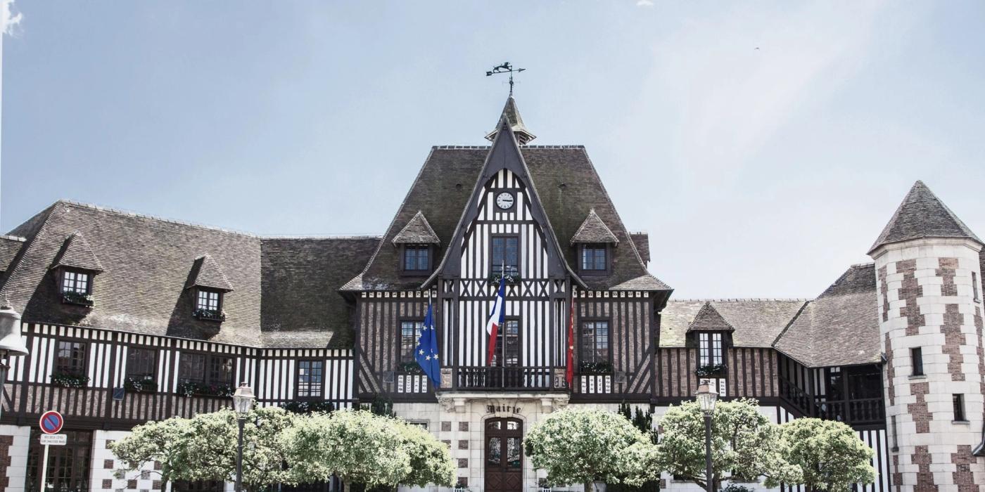 Elegant Belle Époque townhall on the Normandy coast near Deauville