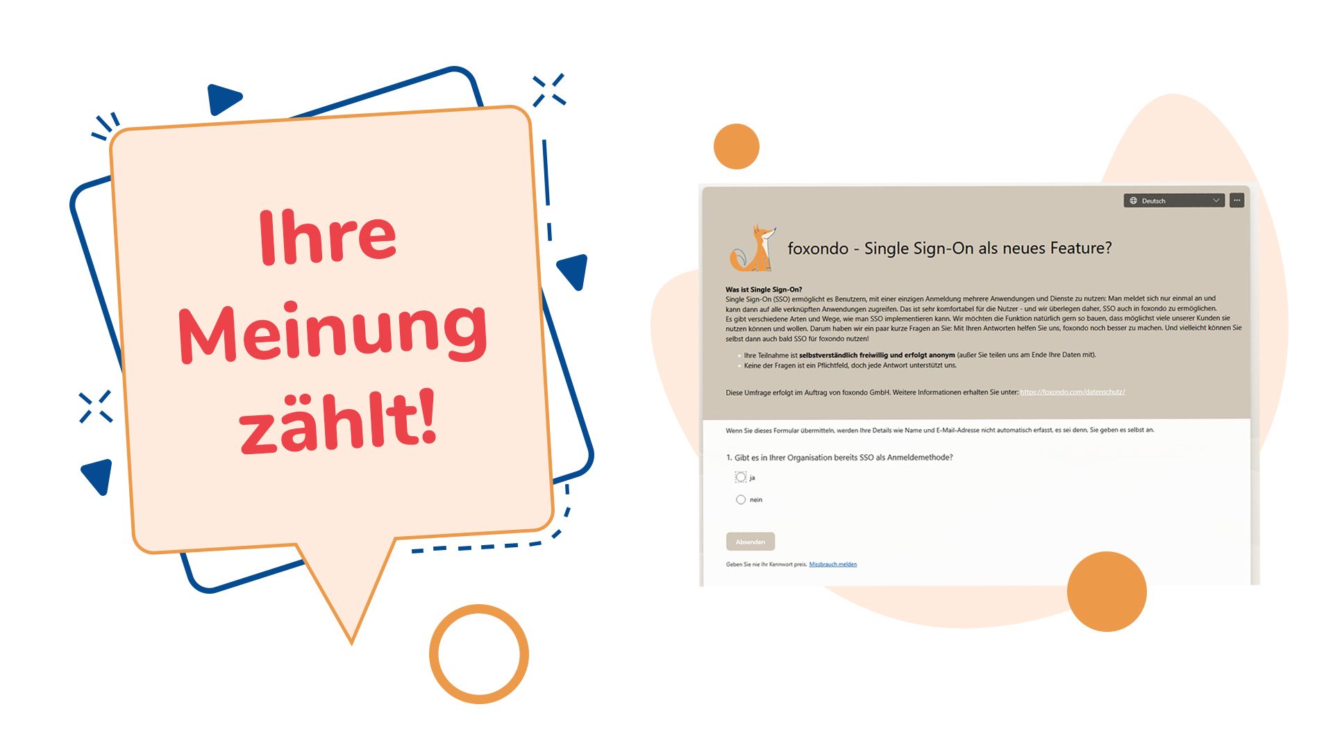 Single Sign-On bei foxondo?