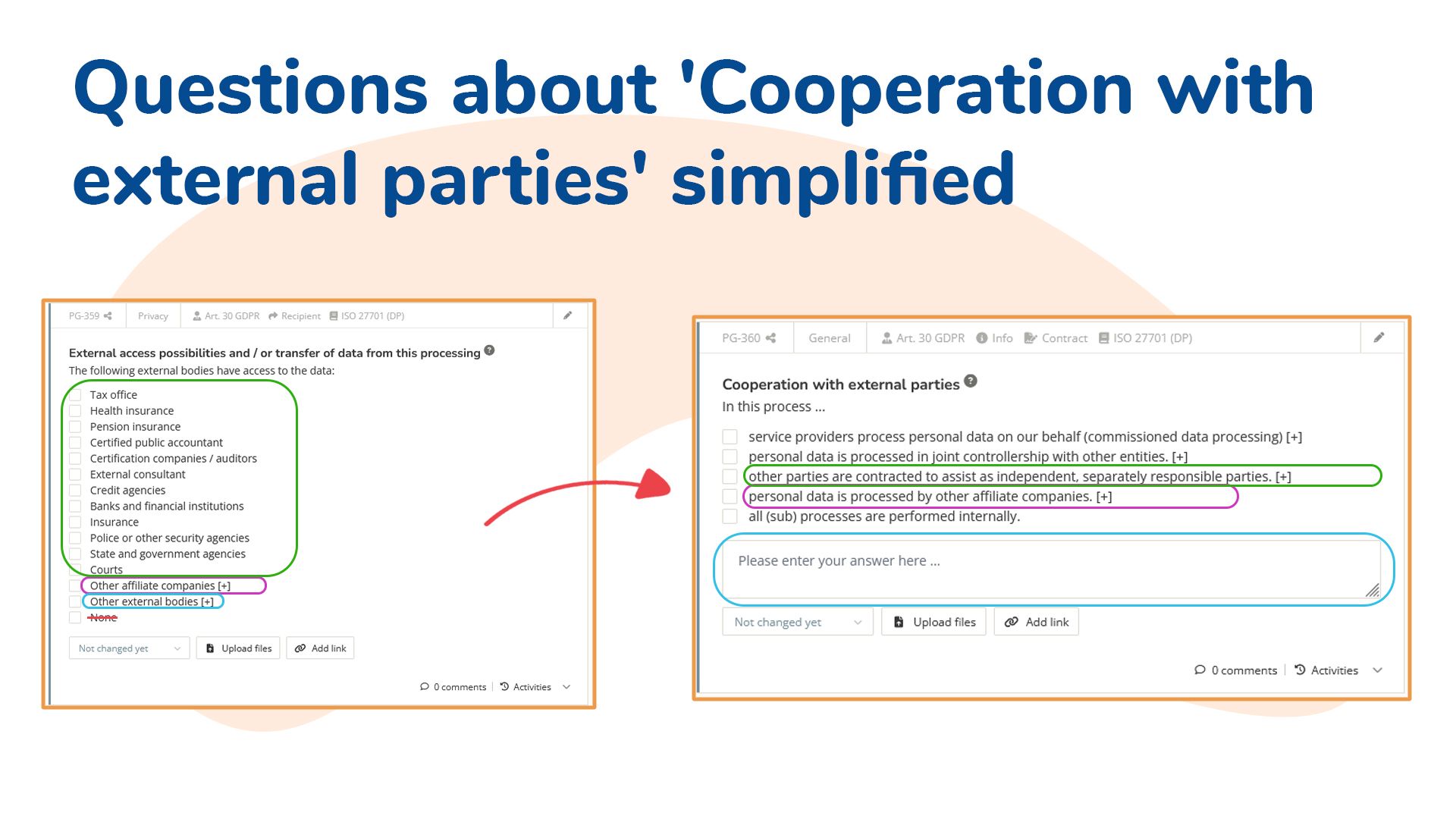 Cooperation with external parties is now easier to document