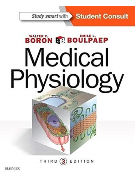 Medical Physiology, third edition, textbook cover with image of a cell.