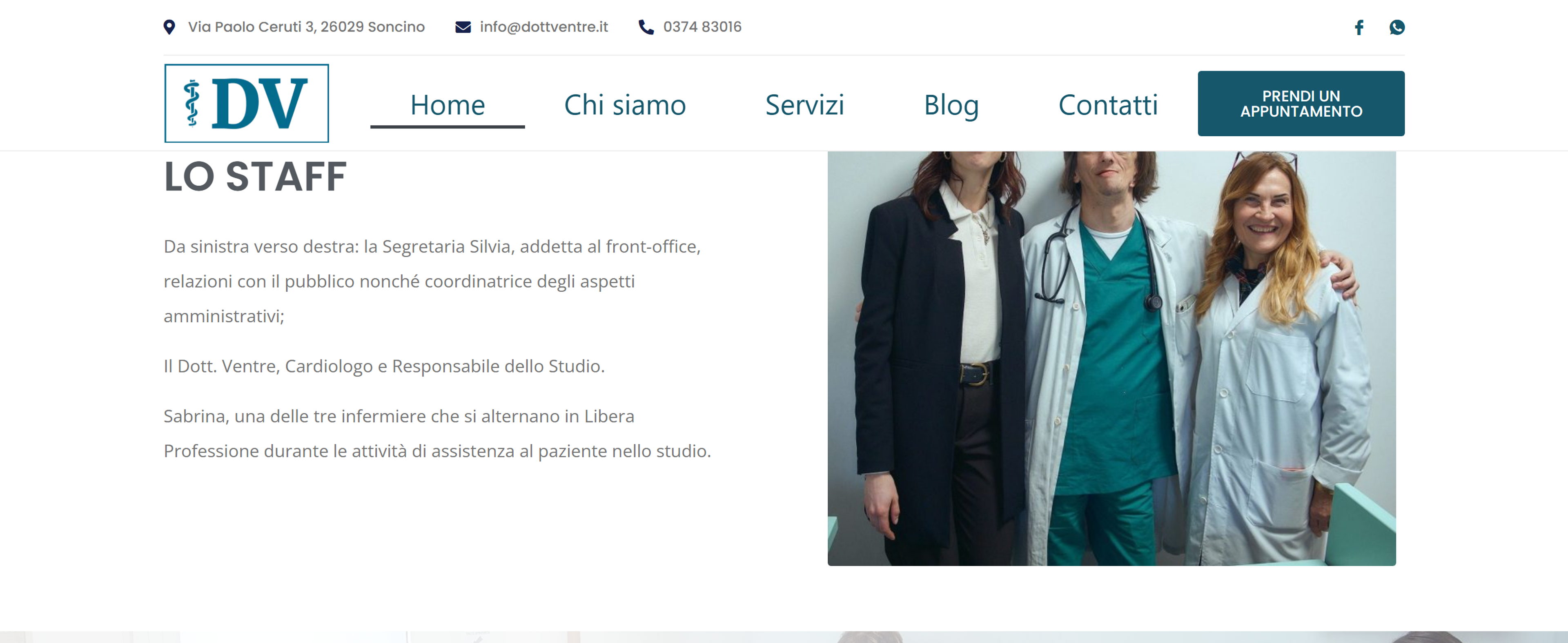 I servizi e lo staff