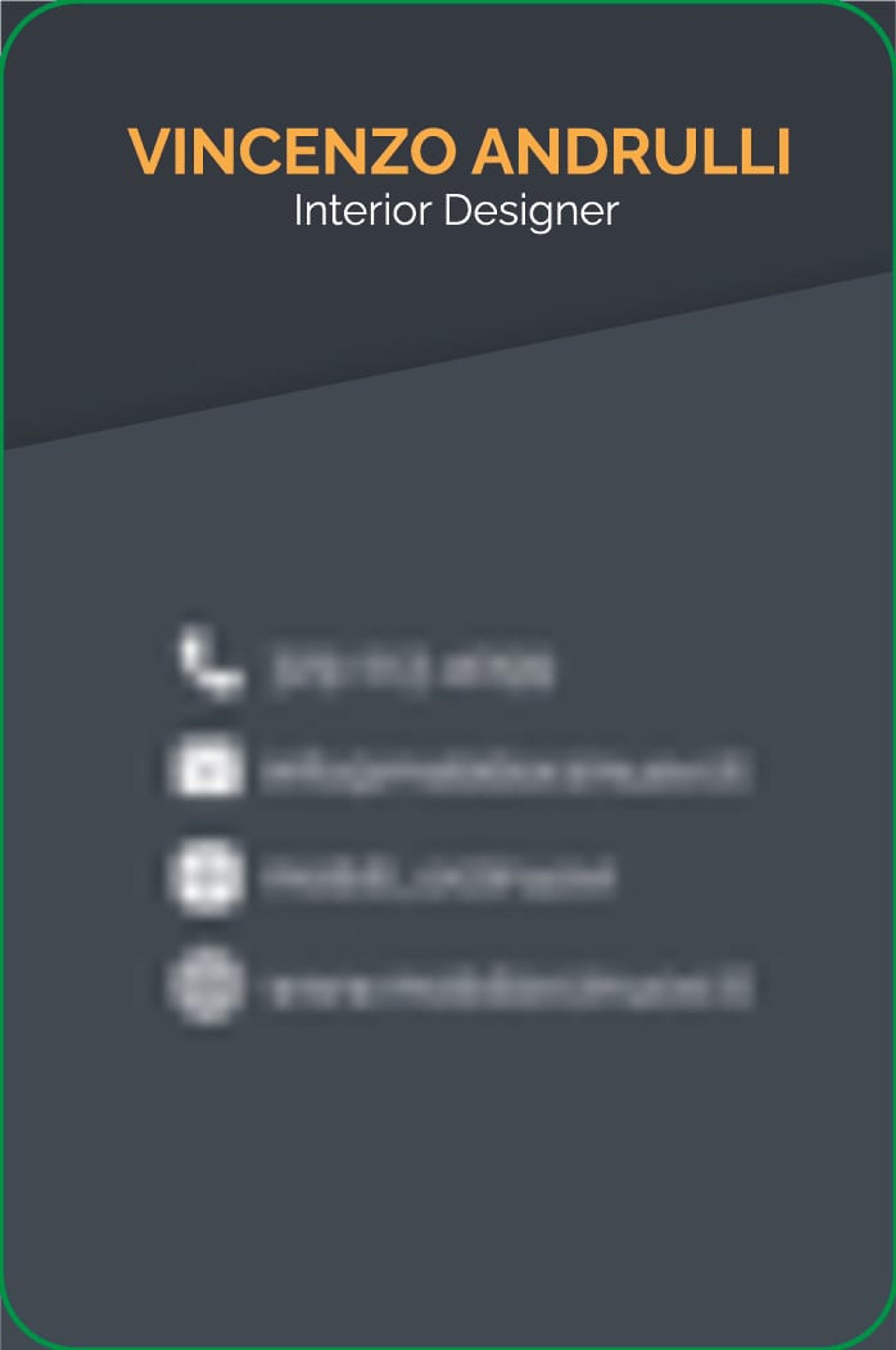 The business cards