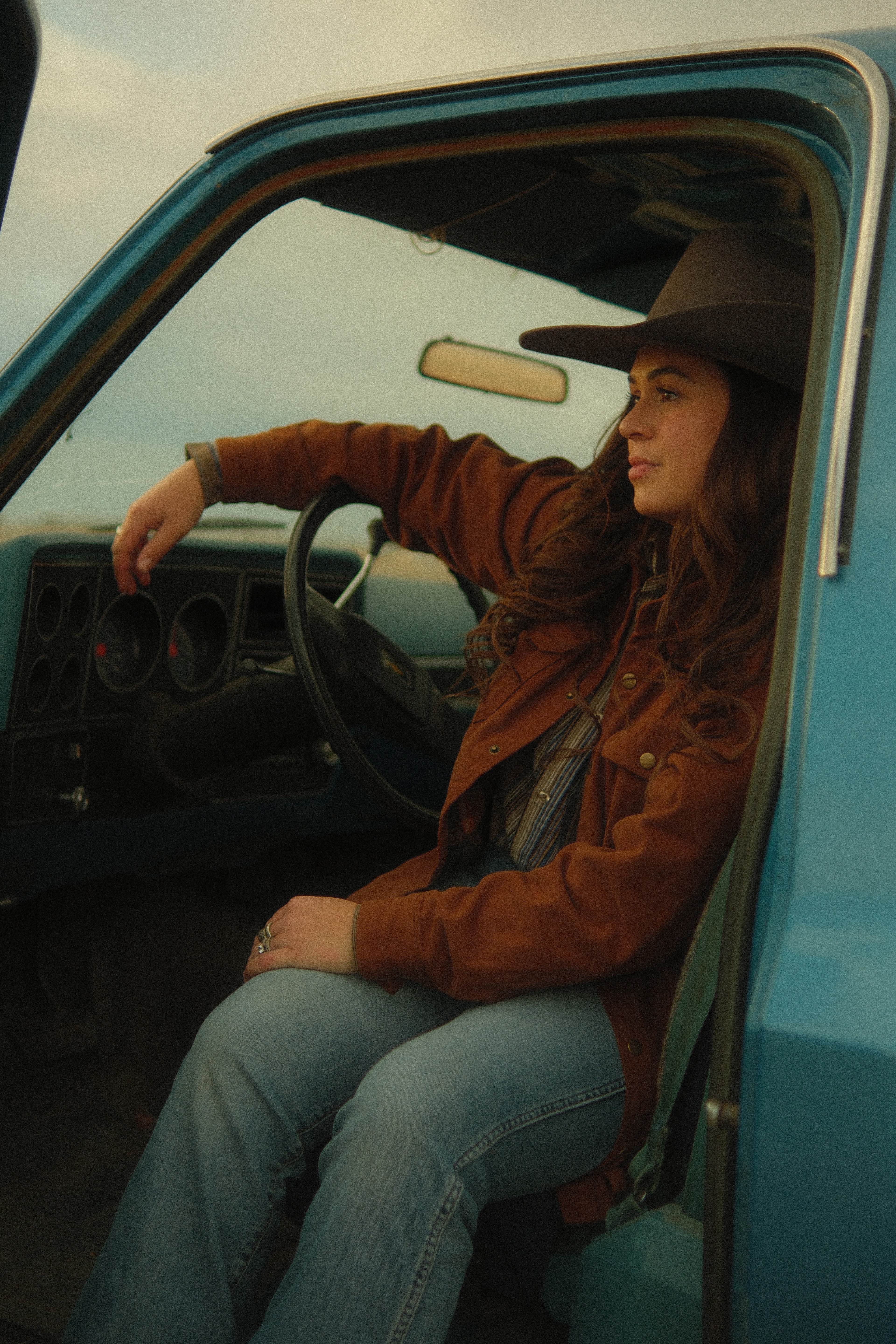 Inside the vintage pickup