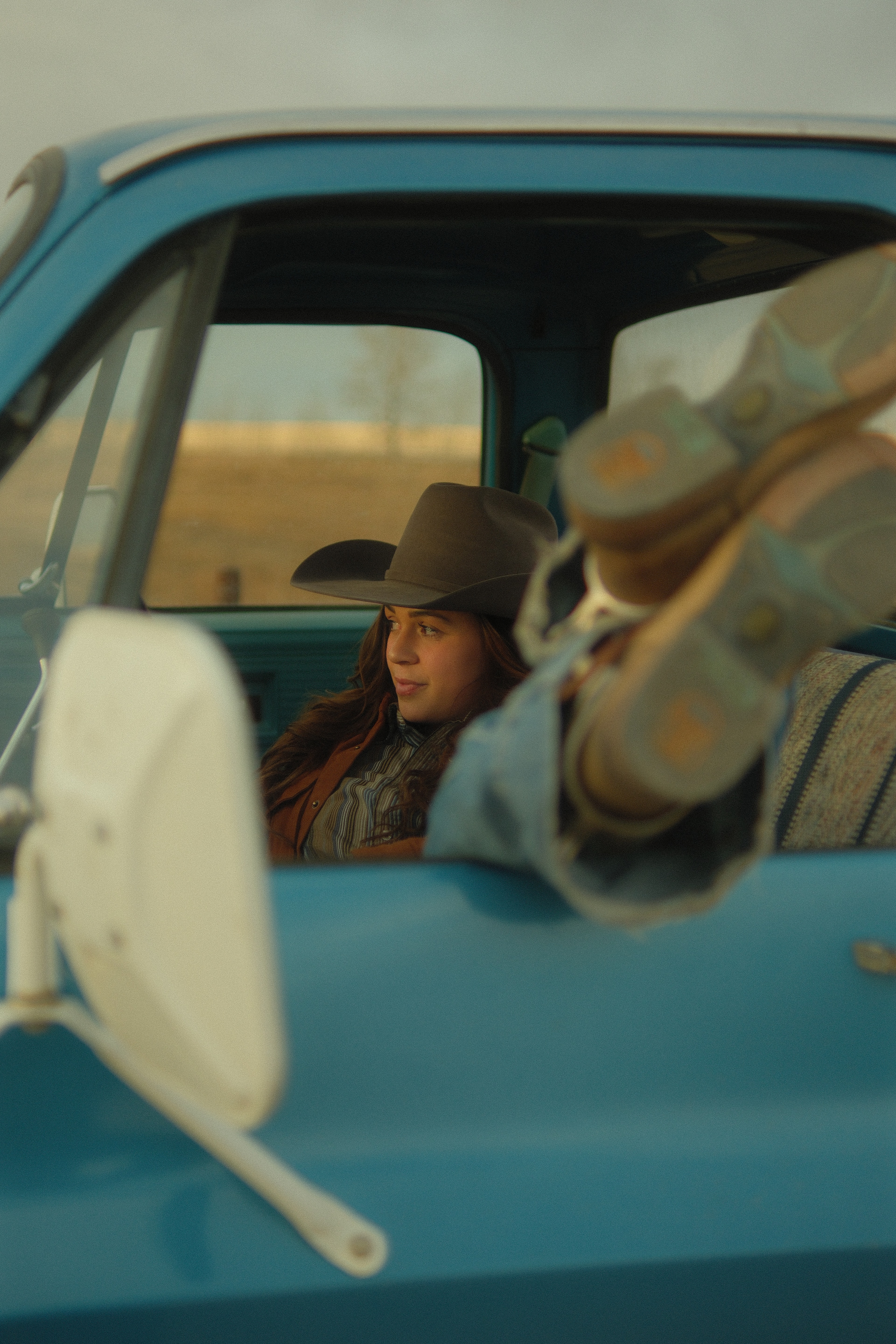 Inside the vintage pickup
