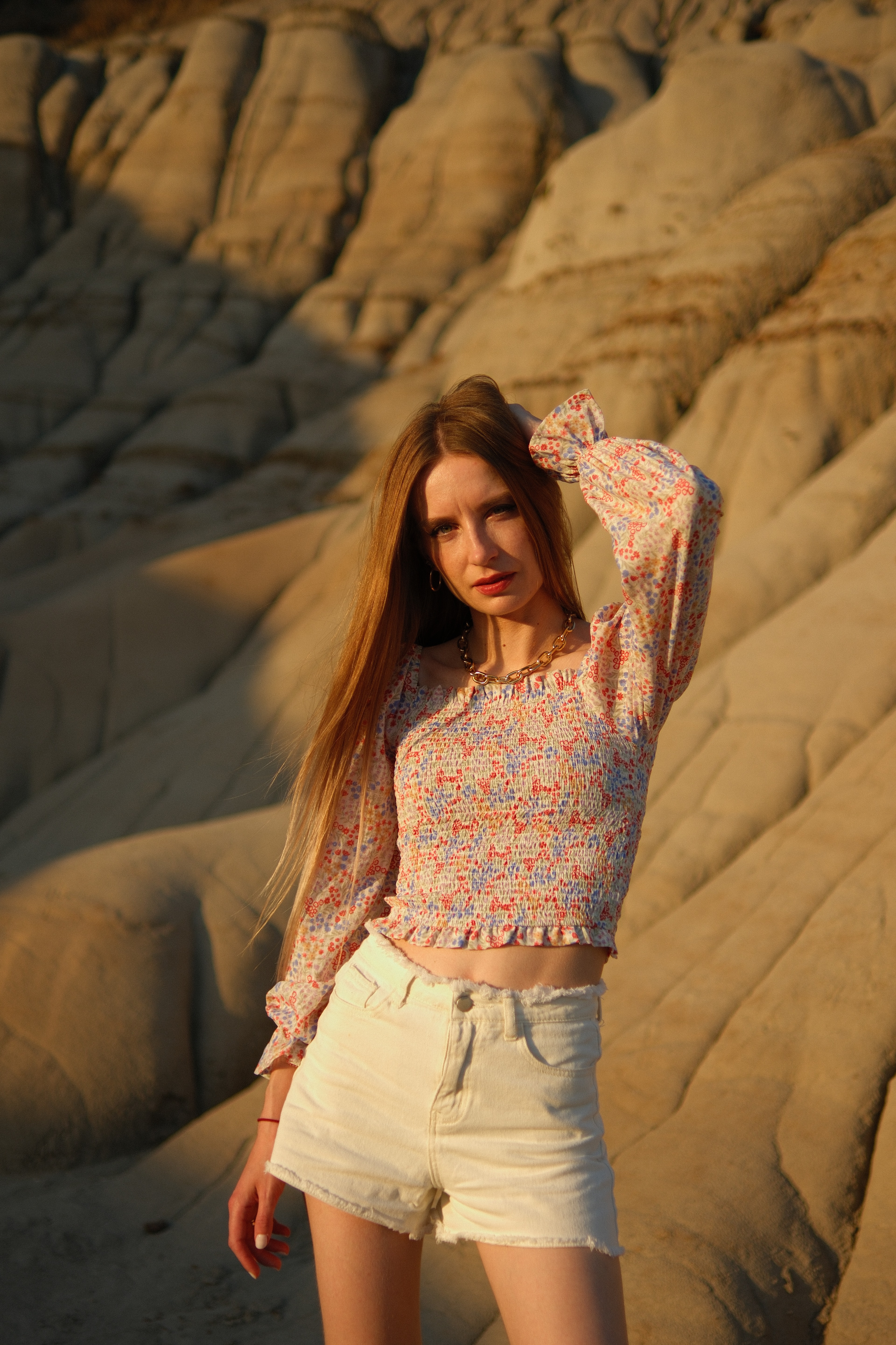 Western portraiture against Alberta’s Badlands.