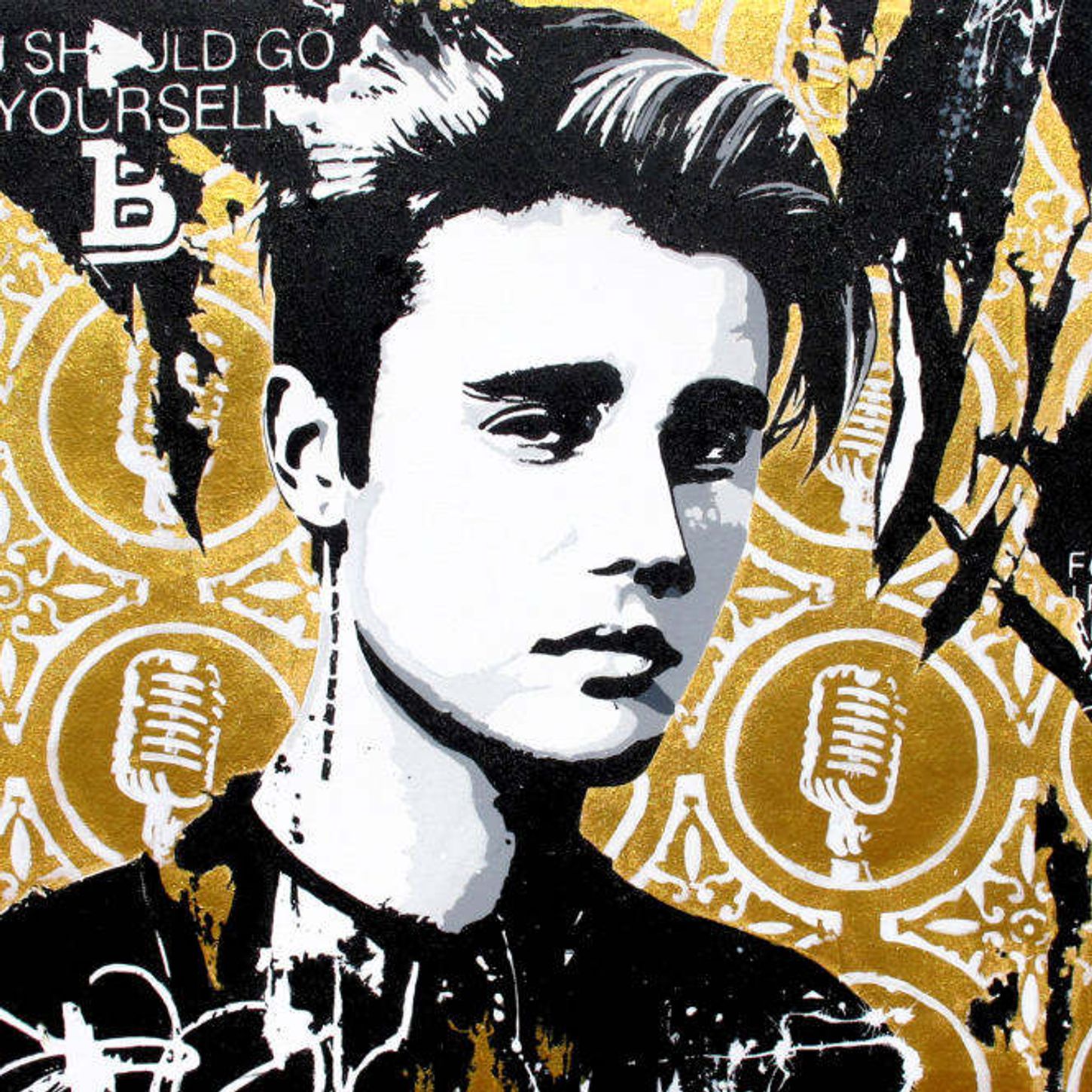 Love Yourself painting for the GRAMMYs by William Goodman