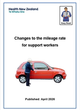 Changes to the mileage rate for support workers image