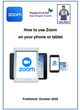 How to use Zoom on a phone or tablet image