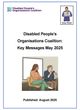 Cover Page of DPOC Key messages - May 2025 Easy Read.