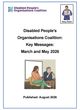 Cover Page of DPOC Key messages - March and May 2026 Easy Read.