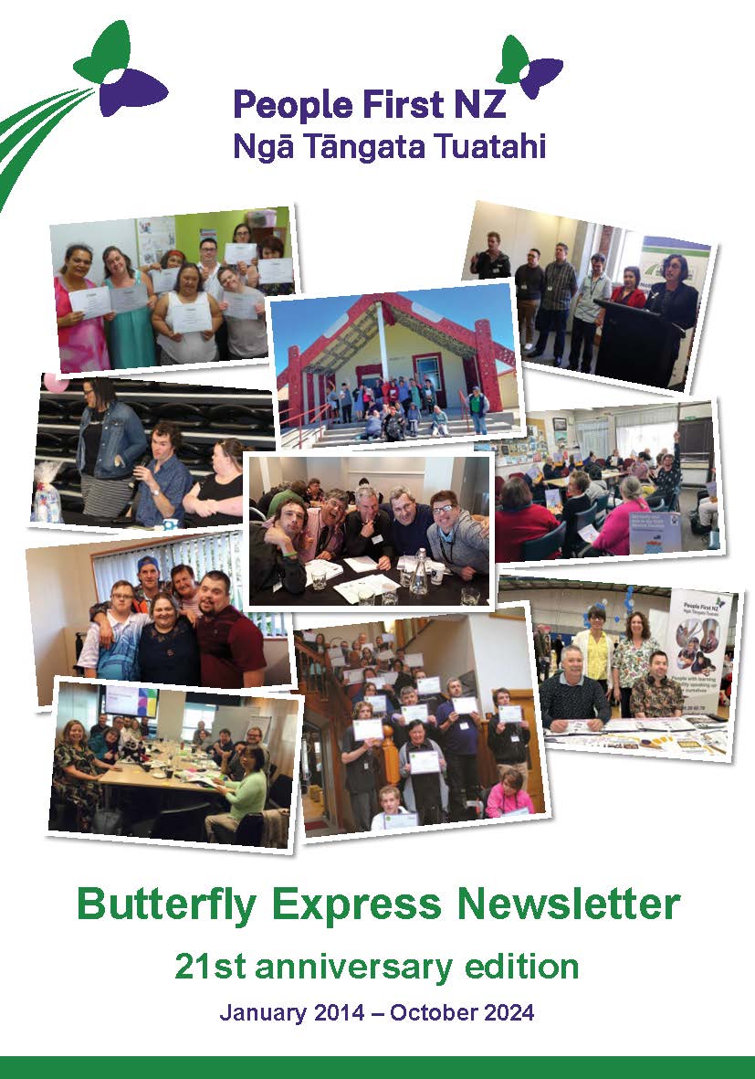 The front cover image of the Butterfly Express Newsletter