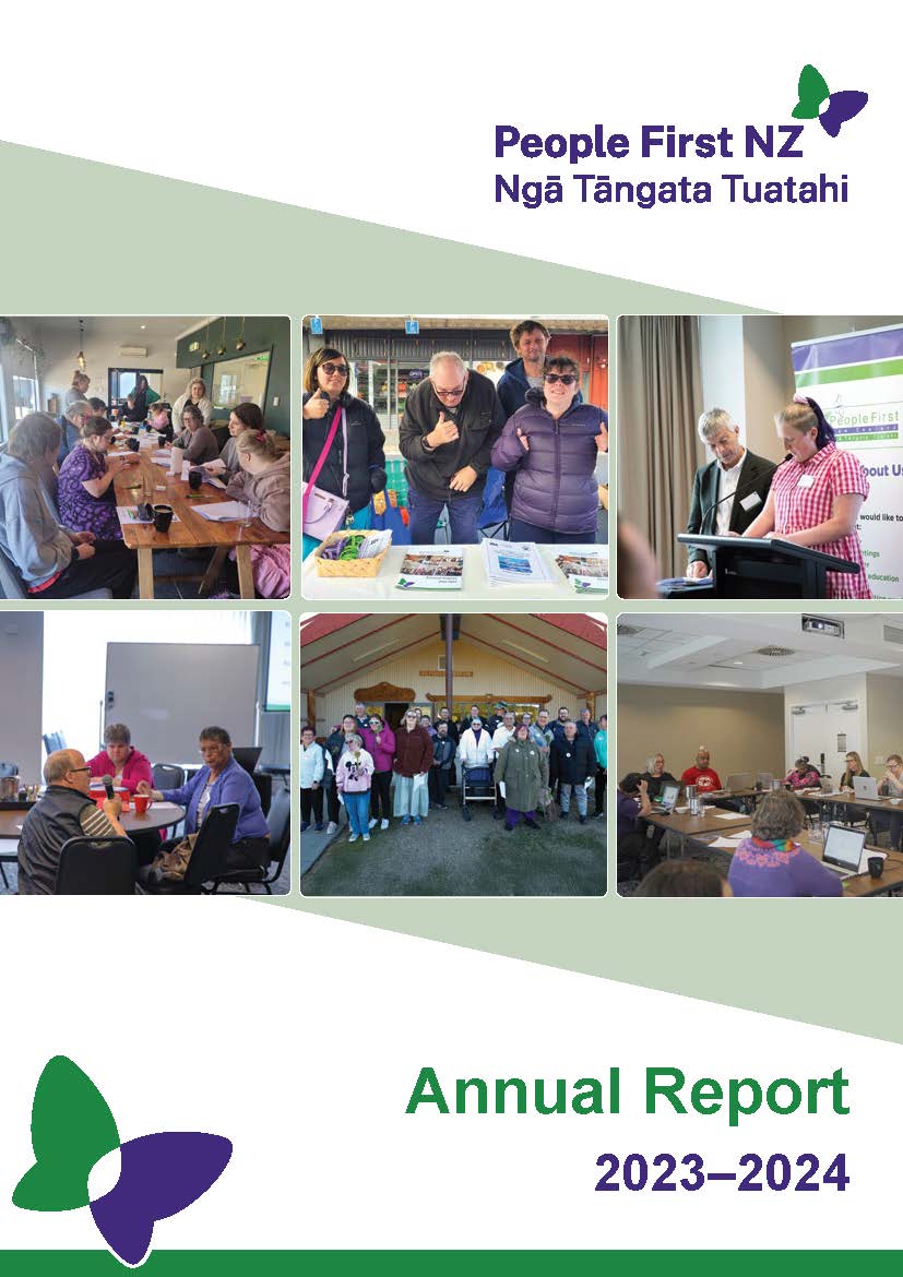 Cover page of the Annual Report 2023-2024 with an image collage