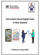 it has the Reserve Bank NZ and Easy Read logos. This Easy Read document is called Information about digital cash in New Zealand