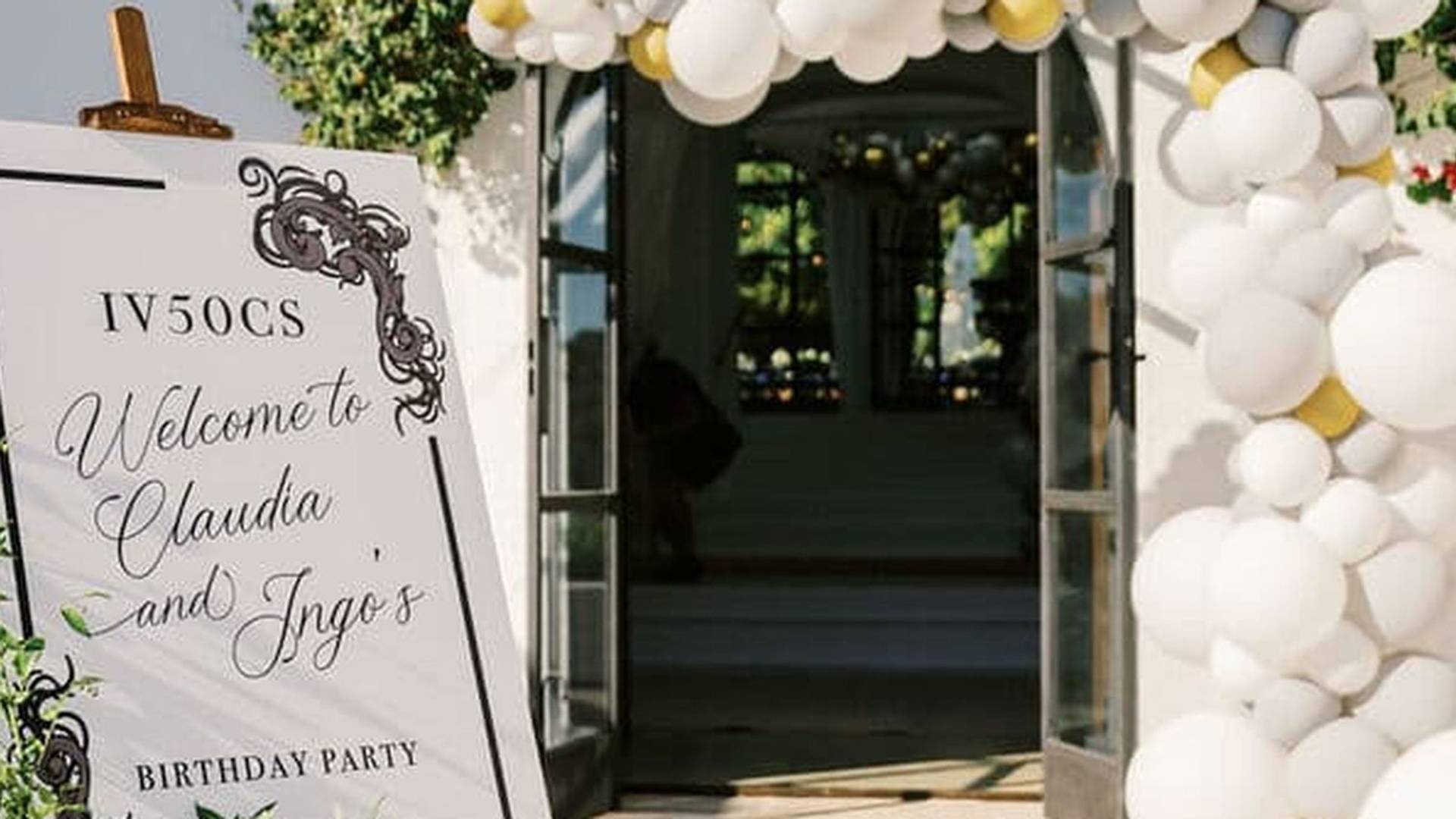 Elegant 50th birthday celebration at an Ibiza finca