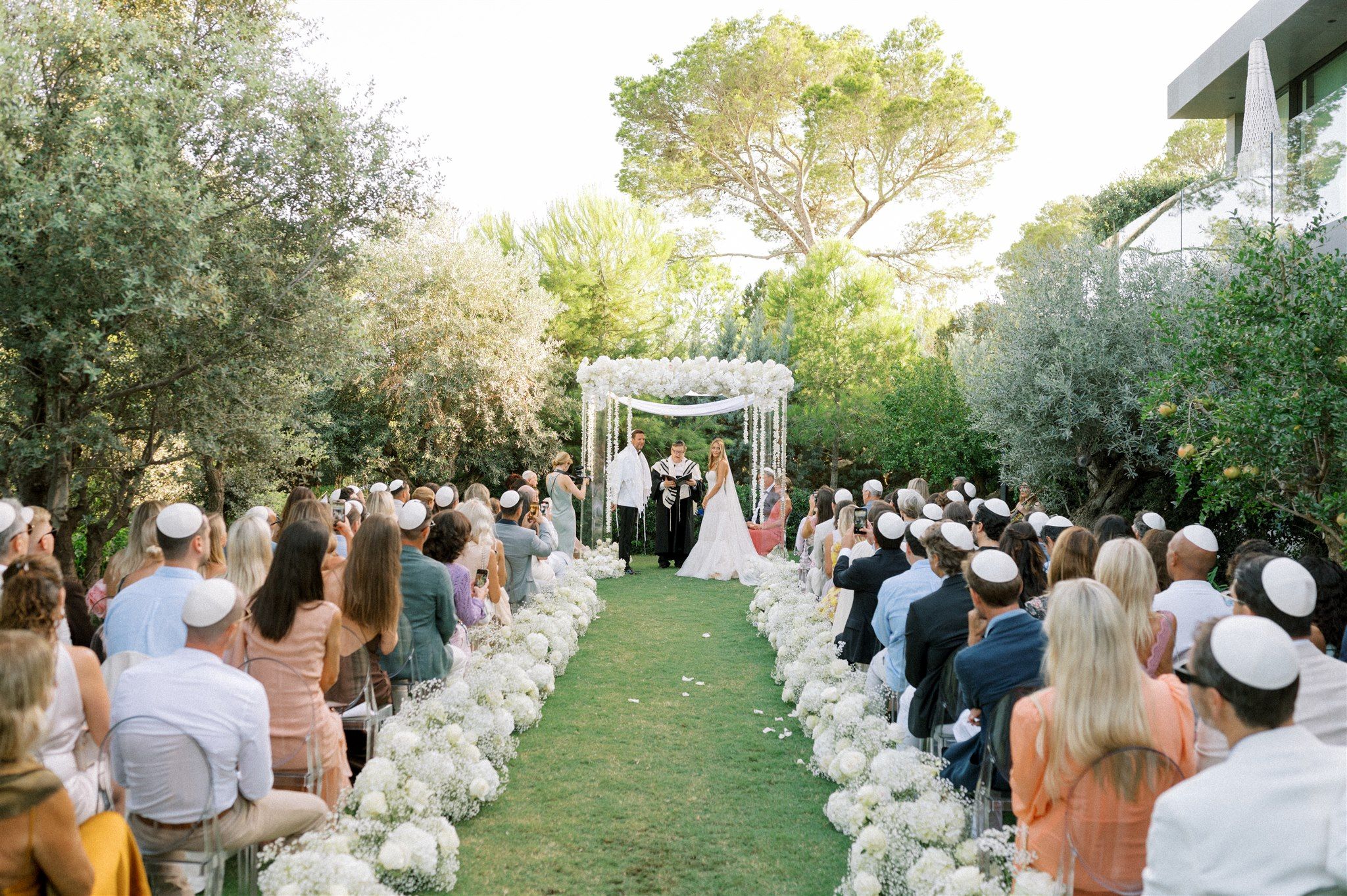 Beautiful wedding ceremony in Ibiza