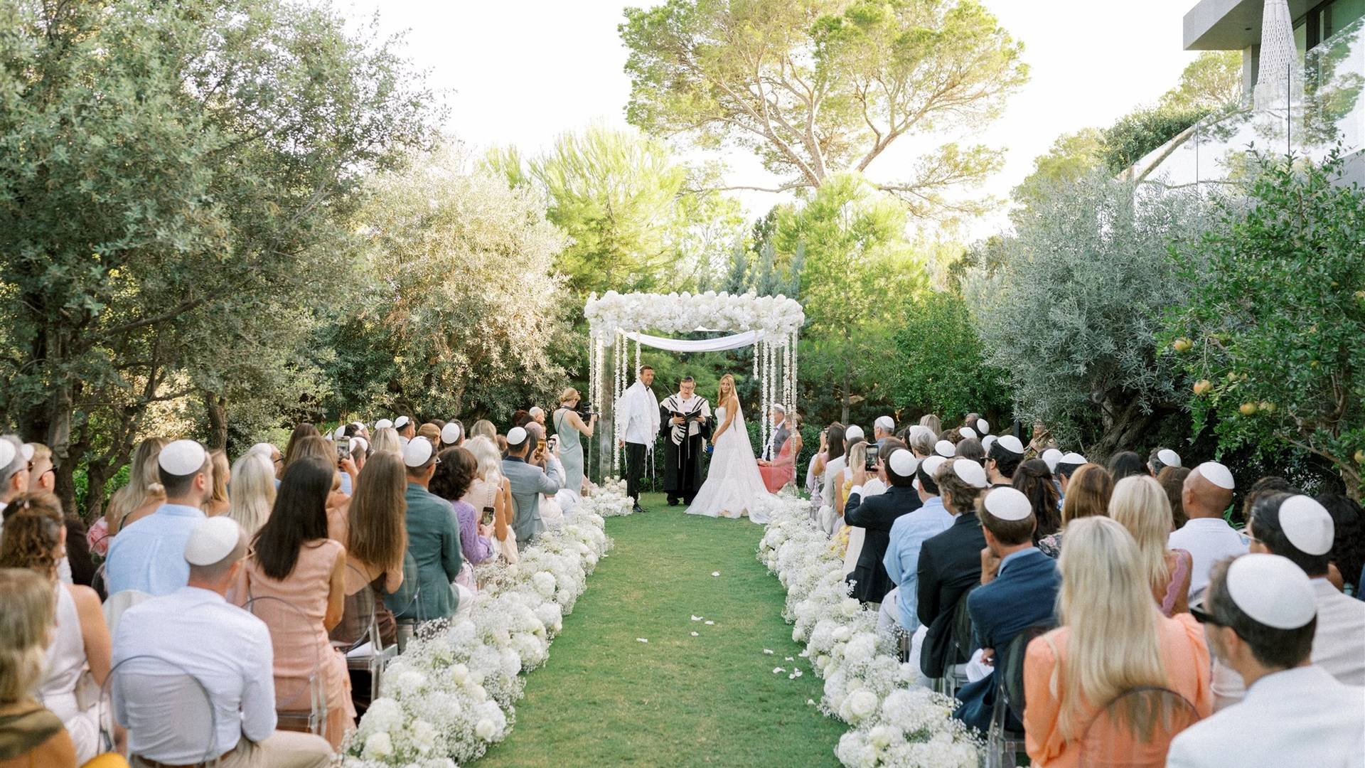 Beautiful wedding ceremony in Ibiza