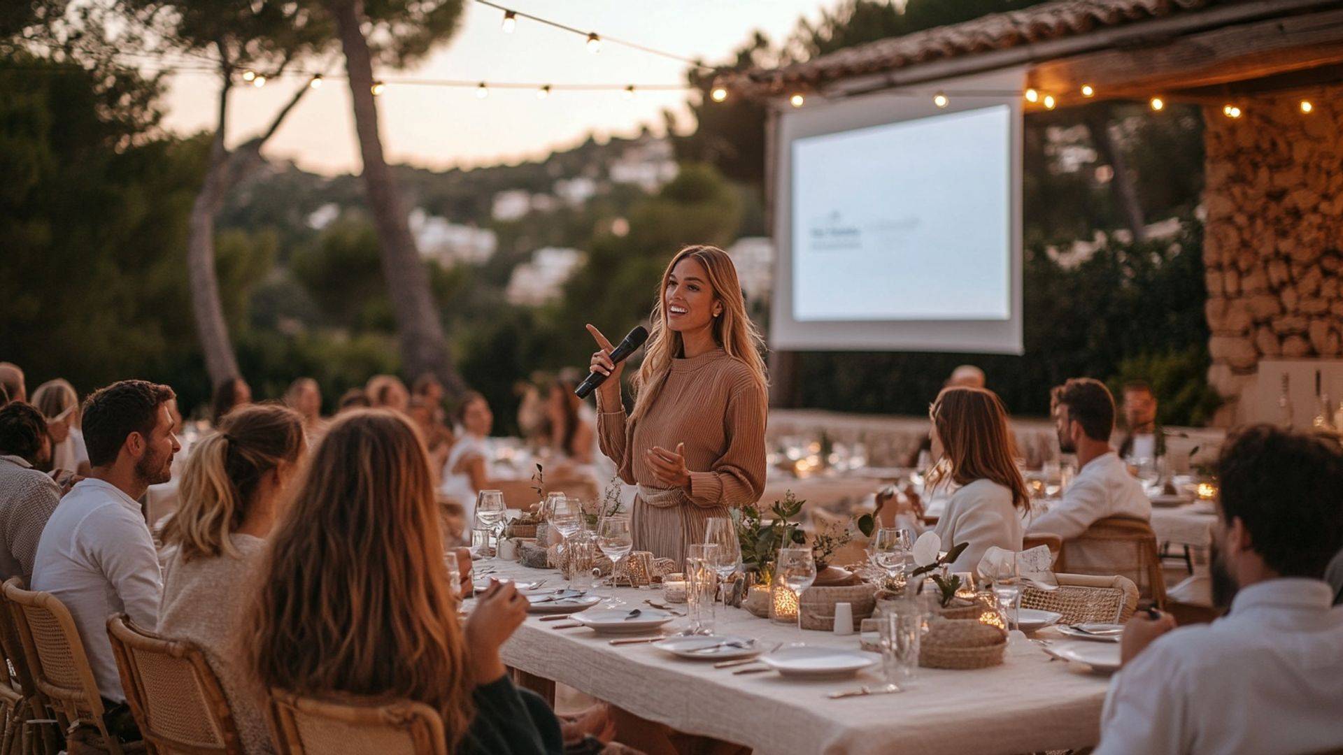 Professional corporate event in Ibiza