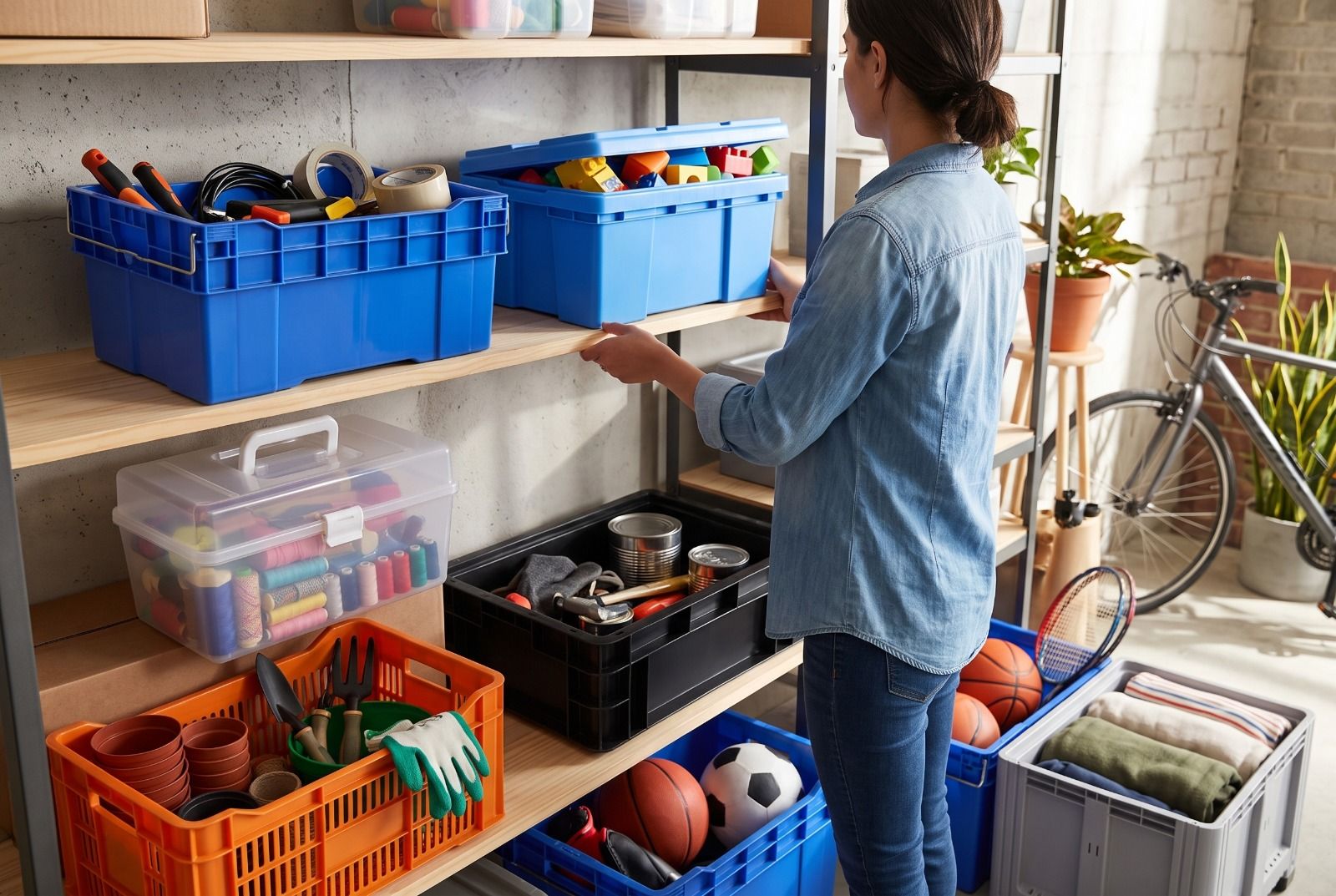 cajas de plástico organizadoras