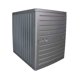 510173-10 · Locker Con Cajonera Gris — Vista tres cuartos