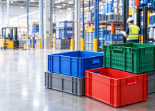 cajas plásticas de colores