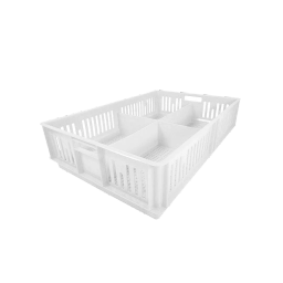 Caja Para Pollitos Con División Calada