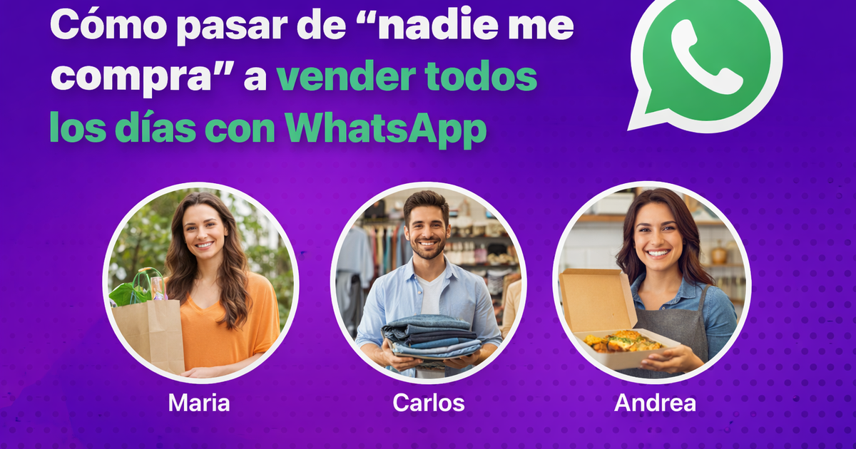 vende todos los dias con whatsapp y vebtalinkapp