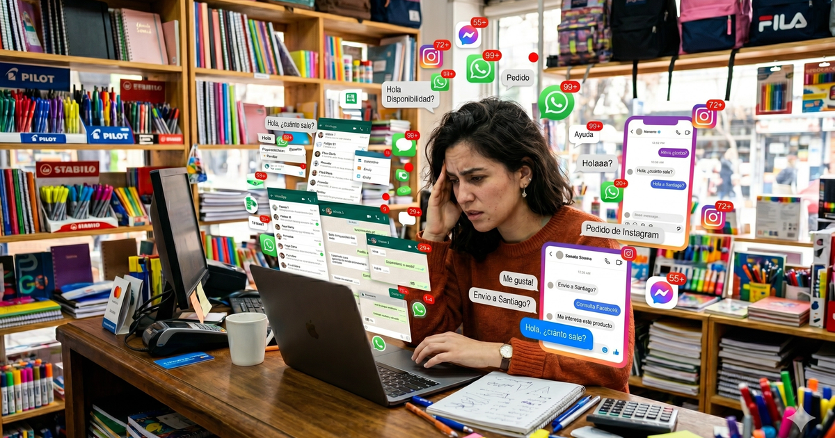 Negocio con pedidos desordenados en WhatsApp