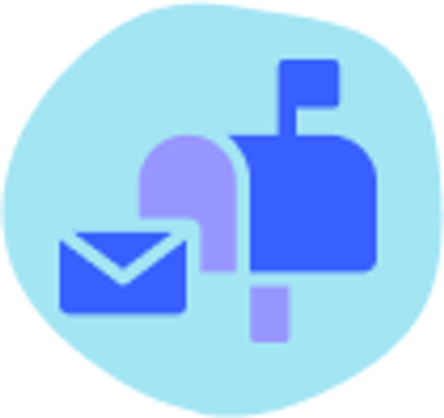 an illustration of a mailbox and an envelope