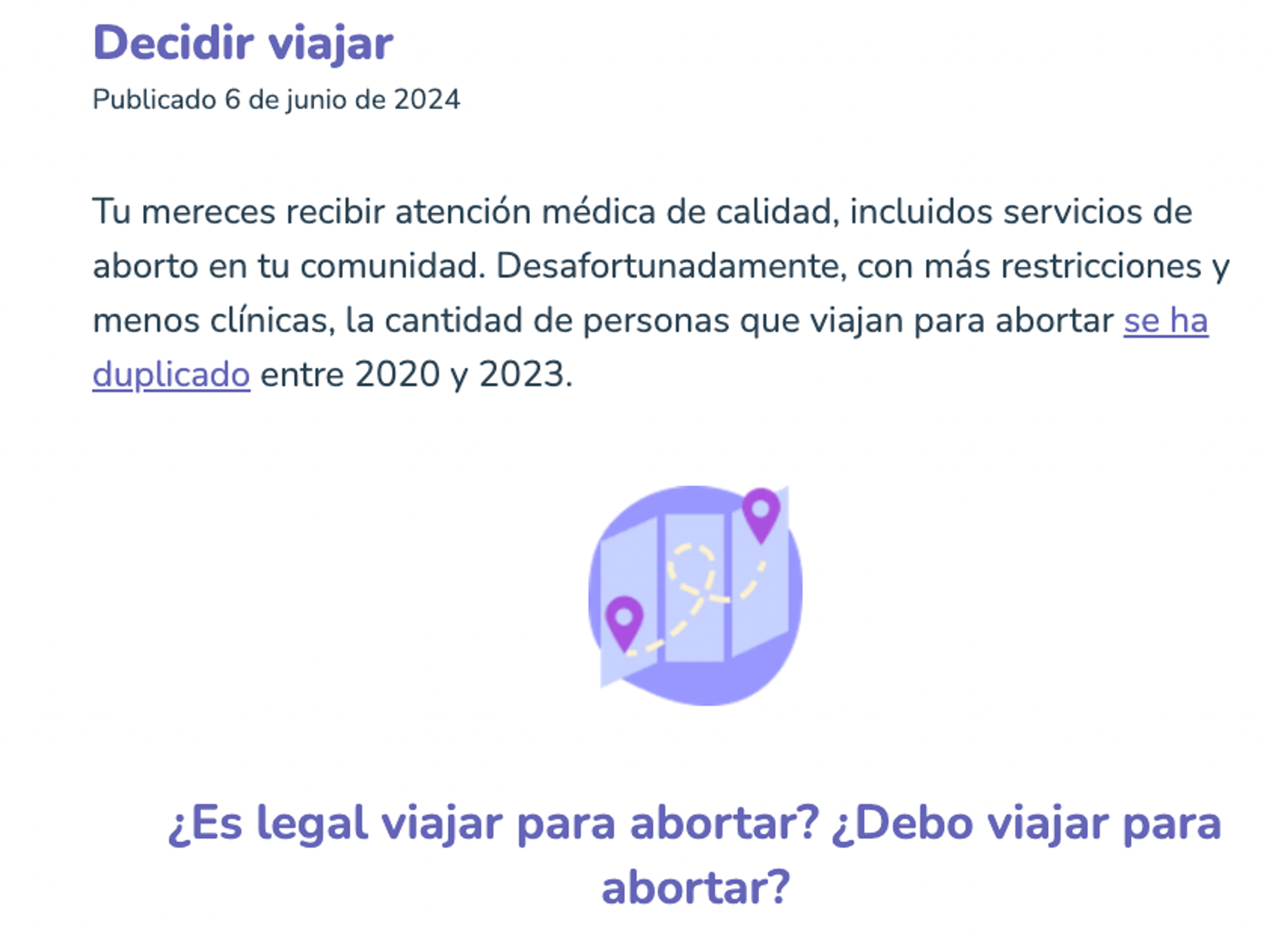 decidir viajar para abortat